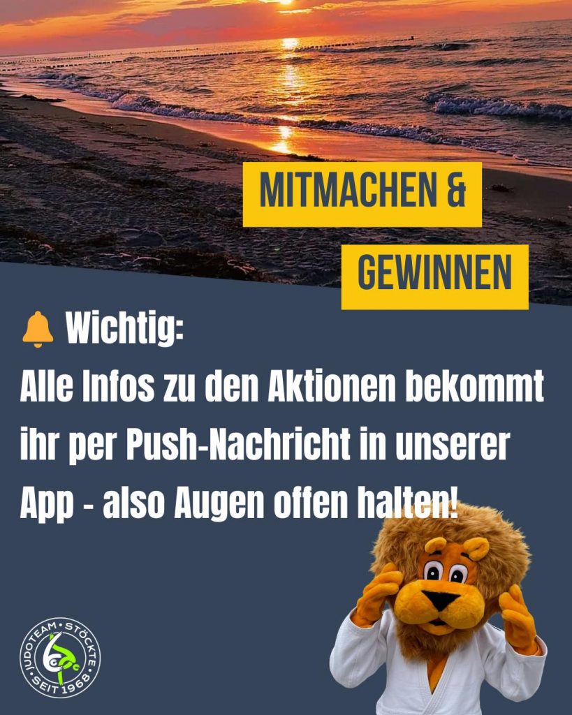 Informationen zu Aktionen in der Vereins-App des HSV Stöckte