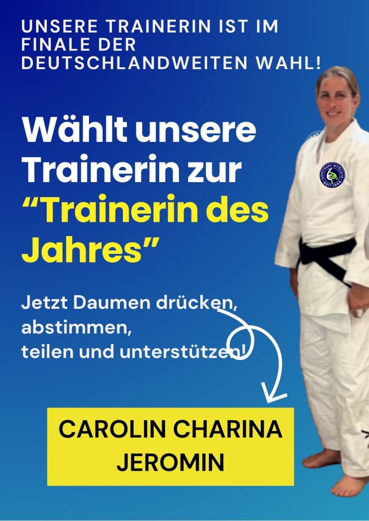 Wählt unsere Trainerin Carolin Jeromin zur Trainerin des Jahres beim Deutschen Judobund